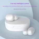 Fhrm Wireless In-Ear Headphones With Led Power Display - Long-Lasting Battery, Usb-C Charging, Soundproof Design For Sports, Commuting & Casual Wear - Sleek Black, White, Blue, Pink Options, Active Lifestyle Audio, Modern Headphone Design, Durable Plastic Casing - Image 6