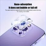 2Pcs 9H Tempered Glass Camera Lens Protector For Iphone 16/15 Pro Max & 14 Pro/13/12/11 - Ultra-Clear, Scratch-Resistant, Bubble-Free, Case-Compatible - Image 6
