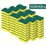 10/20/40Pcs Kitchen Cleaning Sponge, Dish Towel, Scouring Pad, Dishware Anti-Scratch Scrubbing Sponge, Halloween Gift, Christmas Gift - Image 9