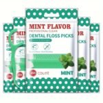 50/150/450/1050Pcs Ultra Thin Mint Disposable Dental Floss Sticks - Portable Dental Floss Sticks Must Carry When Going Out - Safe And Convenient For Traveling And Hygiene - Image 2