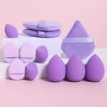 12Pcs All-Purpose Makeup Sponge Set, Consisting Of 3 Loose Powder Puffs, 3 Mini Air Cushion Puffs, 3 Makeup Sponges And 3 Mini Makeup Sponges. Foundation Blending Beauty Sponge, Liquid, Cream And Powder Flawless, Latex-Free Wet And Dry Dual-Use Foundation Makeup Cream, Made Of Ultra-Soft Velvet, Contouring, Eye And Corner Design. Suitable For All Skin Types.