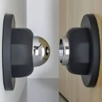 1Pc Soft Magnetic Door Stop, Easy Installation And Adhesive Wall Or Floor Mounting, Keeps Doors Open Safely, Suitable For Home And Office, No Drilling Design Required, Compatible With Various Types Of Doors