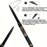 3Pcs Black Eyeliner Pencils -Waterproof, Sweatproof & Smudge-Proofwith Easy Twist Application For Flawless Eye Makeup - Image 6