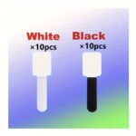 20Pcs Nylon Cable Management Clips - Black & White, Desk Organizer For Data And Computer Cables - Image 3