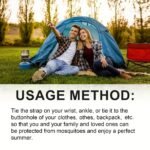 Home Mosquito Repellent Wristband, Insect Repellent, Women'S Mosquito Repellent Bracelet, Outdoor Men'S Mosquito Repellent Watch, Summer Mosquito Control, Unisex, Comfortable To Wear, Physical Mosquito Repellent. 1Pc - Image 5