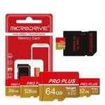 High Speed Red Golden Micro Tf Sd Card 8Gb 16Gb 32Gb 64Gb 100Gb 128Gb 256Gb Micro Mini Sd Card Memory Card U3 Class 10 Tf Flash Cards For Sd Adapter - Image 8