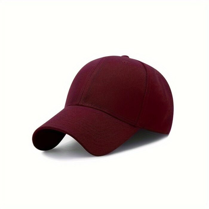 Women'S Summer Fitted Adjustable Baseball Cap, Solid Color, Sun Protection, Polyester, Woven, With Holiday Theme, For Women, Men, Outdoor - Image 23