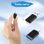 4Pcs Usb To Usb C Adapter, 2*Type C Female To A Male Charger Converter & 2 * Usb C Male To Usb 3.0 Female Otg Adapter, For Iphone 15 Pro Max Plus, For Apple Watch, Samsung, For Airpods,Car, - Image 2