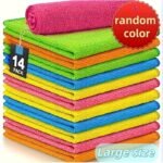 40Pcs/20Pcs/12Pcs/ 4Pcs Of Microfiber Cleaning Cloth 40Pcs Of Cleaning Rags For Housekeeping, Kitchen, Car, Reusable, 5 Colors Randomly Mixed, Unspecified Color (Green/Blue/Yellow/Orange/Pink) - Image 11