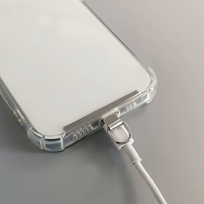 1Pc Stainless Steel Lanyard Connector, Mobile Phone Anti-Loss Tether Patch Gasket For Phone Case - Durable And Secure Accessory - Image 8