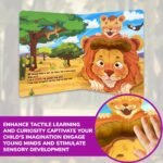 My First Touchy Wild Animals, Interactive Animal Touch Book For Youngsters And Youngsters - Early Learning Puzzle Storybook With Tigers, Lions And Monkeys Illustrations, Sensory Development, Ideal Gift For Youngsters'S Parties And Showers - Image 5