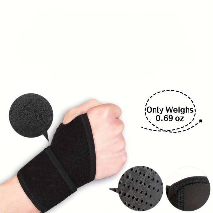 1 Adjustable Wristband, - Comfortable Sports Wristband For Work, Fitness And Weight Lifting, Suitable For Left Or Right Hand Support - Image 4