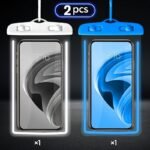 2Pcs Luminous Waterproof Mobile Phone Bag Touch Screen Swimming Self-Sealing Sealed Bag Beach Diving Photography Drifting Transparent Waterproof Mobile Phone Case - Image 13