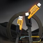 1Pc/2Pcs/3Pcs 4-In-1 Fast Charging Cable, Dual Type-C & Usb Lighting Connectors, Fabric Flat Cable, Matte Surface, Usb Male To Male, Compatible With Iphone 16 15, For Iphone Samsung Huawei Xiaomi Oppo Vivo