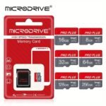 Microdrive Brand Gray Red High Speed Micro Tf Sd Card 8Gb 16Gb 32Gb 64Gb 128Gb 256Gb Memory Card U3 Class 10 Memory Mini Sd Card For Sd Adapter