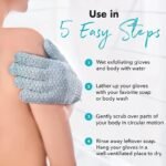 Exfoliating Shower Gloves For Deep Cleansing & Massage - Body Scrubber, Removes Dead Skin & Dryness - Image 8
