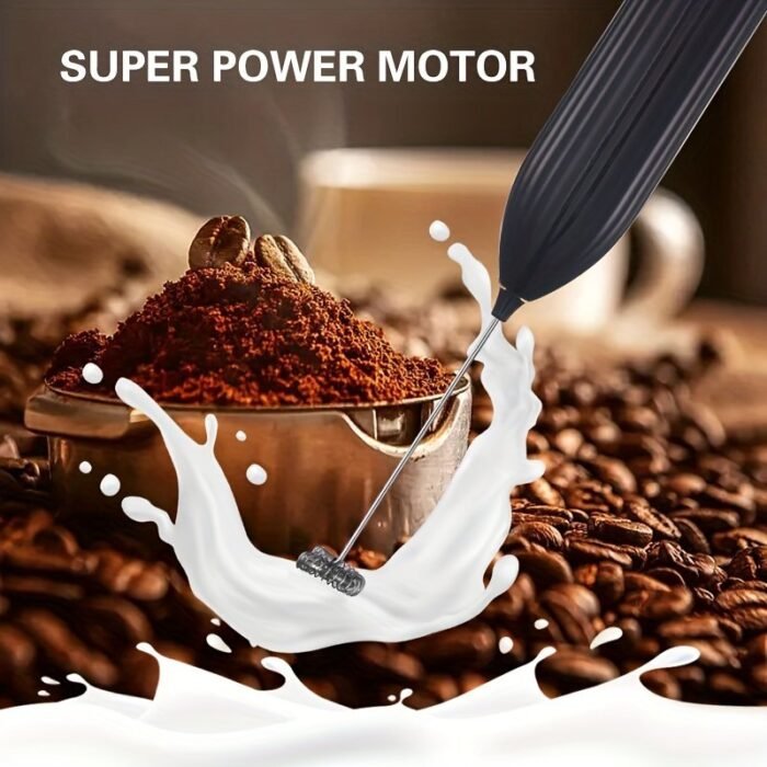 1Pc Lalayuan Electric Milk Frother & Whisk - Handheld Portable Foam Maker With Stainless Steel Teapot, Coffee & Chocolate Making, Aa Battery Operated (Not Included) For Home Kitchen, Christmas Gifts, Office Use, Office Drink Mixer, Sleek Design, Durable Kitchen Tool - Image 10
