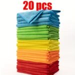 10/20Pcs Vibrant Microfiber Cleaning Cloths - Absorbent, Quick-Dry, Reusable Towels For Kitchen, Garden, And Commercial Use - Ideal Gift For Cleaning Enthusiasts, Commercial Cleaning Supplies|Vibrant Microfiber Cloths|Durable Cleaning Towels - Image 3