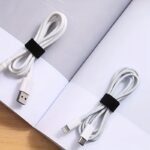 1 Roll - 300Cm Black Nylon Cable Organizer Strap, Durable Hook And Loop Cord Winder For Efficient Cable Management In Home, Travel & Outdoor Use - Image 9