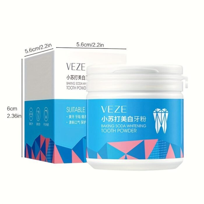 1Pc 50G Baking Soda Teeth Powder, Tooth Deep Cleaning Powder, Breath Freshener, Tooth Cleaning Powder For Daily Life - Image 4