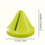 1Pc Vegetable Slicer - Heavy-Duty Plastic Construction, Efficient Cone Design For Carrots, Cucumbers, Potatoes, Beet - Quick Prep Time, Uniform Slices & Shreds - Compact Kitchen Gadget For Home & - Easy To Clean & Space-Saving Storage, Carrot Shredding, Coneshaped Slicer, Easyclean Material, Food Preparation, Ergonomic Handle, Sturdy Construction, Fruit Peeler, Cooking Enthusiasts - Image 4