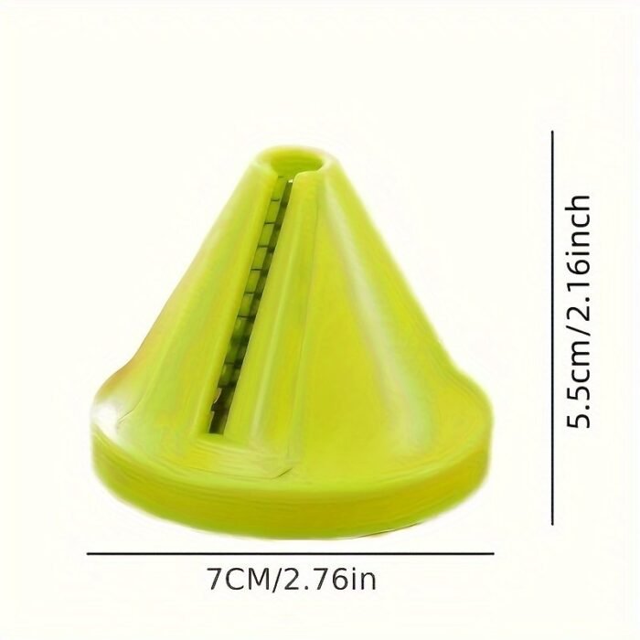 1Pc Vegetable Slicer - Heavy-Duty Plastic Construction, Efficient Cone Design For Carrots, Cucumbers, Potatoes, Beet - Quick Prep Time, Uniform Slices & Shreds - Compact Kitchen Gadget For Home & - Easy To Clean & Space-Saving Storage, Carrot Shredding, Coneshaped Slicer, Easyclean Material, Food Preparation, Ergonomic Handle, Sturdy Construction, Fruit Peeler, Cooking Enthusiasts - Image 4
