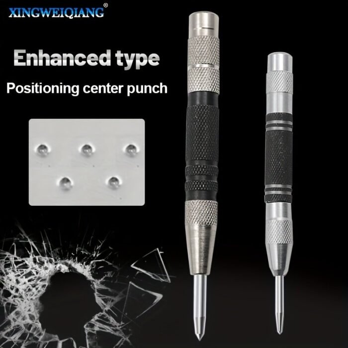 Automatic Center Punch: Adjustable And Strong Tool For Precise Drilling And Marking. Allows For Accurate Woodworking And Metalworking. - Image 8