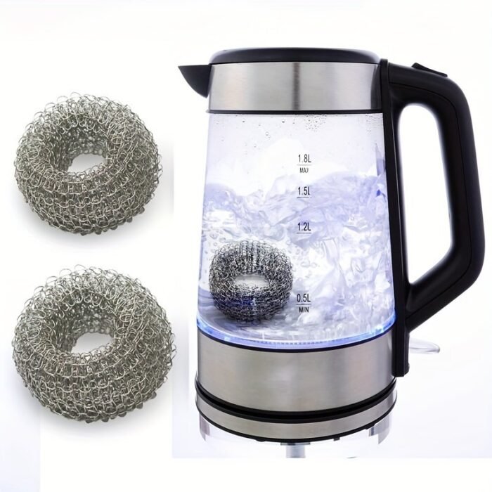 2Pcs Stainless Steel Kettle Descaler Rings - Easy Clean, Chemical-Free Limescale Remover For Water Bottles - Image 5