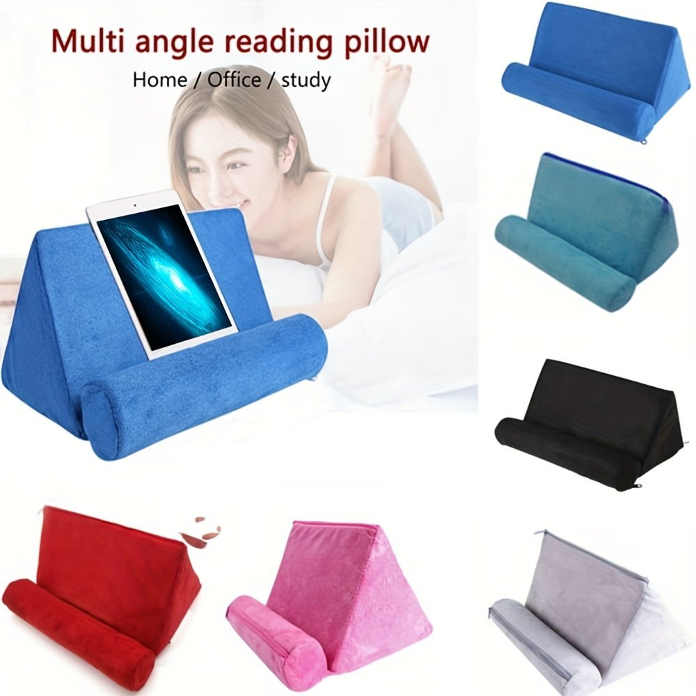 product-fancy-c3145446-b01f-43d7-a827-44b2db833546.jpg One Tablet Holder Designed For Use In Bed, A G-Shaped Pillow Stand Ideal For Reading Or Watching, A Versatile Pillow Holder For E-Readers, A Universal Phone Stand Suitable For Couches Or Cars, And A Book Pillow For A Comfortable Reading Experience In Bed. - Image 1