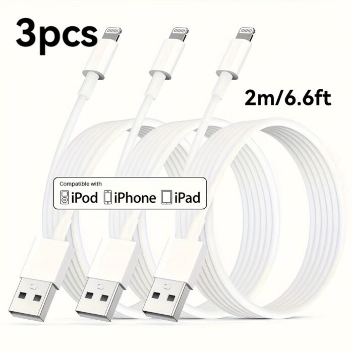 3Pcs/1Pc For Iphone Charger, 12W Long Lightning To Usb Cable 10Ft 6Ft 3Ft Fast Charging Cable For Iphone 14 Pro Max/13/13 Pro Max/12Mini/11 Pro/11/Pro Xs/Xr/8/7/6S/5S - Image 11