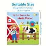 My First Peek-A-Boo And Guess Who Felt Flaps Book, Early Education Children Book, Filled With Adorable Farm Animals, A Perfect Book To Share With Very Little Ones - Image 2