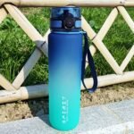 1L Gradient Sports Water Bottle - Stylish Outdoor Space Cup With Large Capacity, Durable Pc Material, Hand-Wash Only, Ideal For Hiking And Camping, Camping Backpack - Image 9