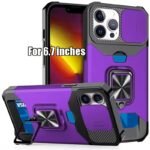 1Pc Heavy-Duty Phone Case Heavy-Duty Shockproof Phone Case With A Metal Stand And Card Slot, Compatible With Iphone 16 Pro Max, 15 Pro Max, 14 Pro Max, And 13 Pro Max. - Image 48