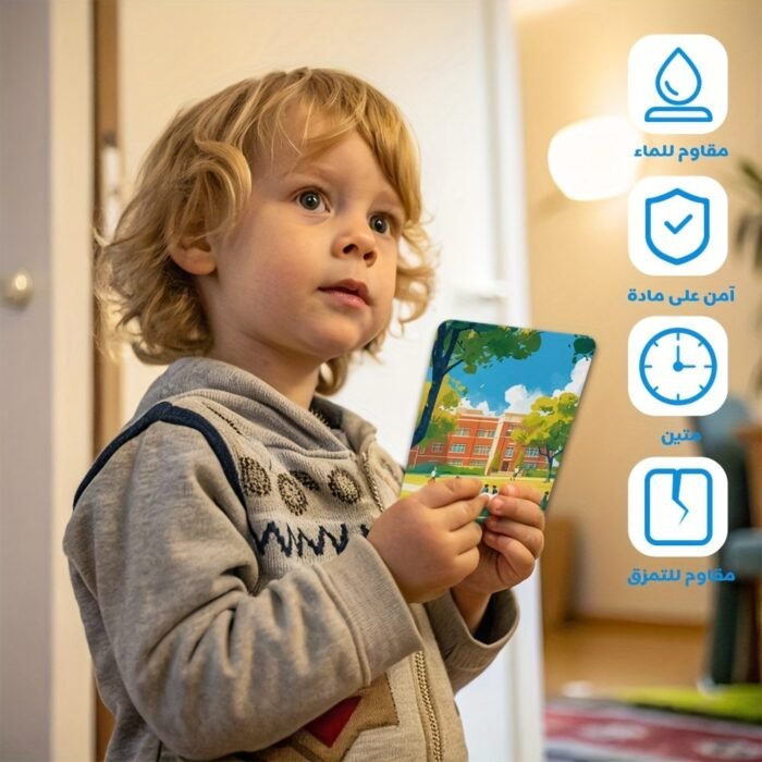 We Have 54 Arabic Study Cards Featuring Various Themes, Adorned With Lovely Cartoon Illustrations On Both Sides. They Provide Foundational Knowledge, Visual Engagement, And Are Perfect For Early Childhood English Education, As Well As Being Great Gifts For Birthdays And Ramadan. - Image 6