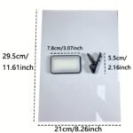 Portable Rechargeable Led Ring Light, 3 Light Modes, Usb & Battery Powered, Compatible With Iphone 15/14/13/12/11 Pro Xs, A72/A71/A52/A51, For Phone, Camera, Video, Zoom Meetings, High Power, Clip-On, Adjustable, With Front & Back Clips - Image 8