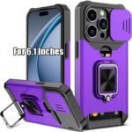 1Pc Heavy-Duty Phone Case Heavy-Duty Shockproof Phone Case With A Metal Stand And Card Slot, Compatible With Iphone 16 Pro Max, 15 Pro Max, 14 Pro Max, And 13 Pro Max. - Image 42