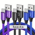 Tzlrxl 60W Usb-C Fast Charging Cable - Durable Nylon, Multiple Lengths (100.58Cm/201.17Cm/3.05Meter) For, Oneplus, Xiaomi & More - Flat Design With Frosted Finish - Image 15