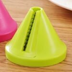 1Pc Vegetable Slicer - Heavy-Duty Plastic Construction, Efficient Cone Design For Carrots, Cucumbers, Potatoes, Beet - Quick Prep Time, Uniform Slices & Shreds - Compact Kitchen Gadget For Home & - Easy To Clean & Space-Saving Storage, Carrot Shredding, Coneshaped Slicer, Easyclean Material, Food Preparation, Ergonomic Handle, Sturdy Construction, Fruit Peeler, Cooking Enthusiasts - Image 3