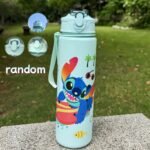 1Pc Disney Klm Cartoon Transparent Sports Water Bottle, Leakproof With Pop-Up Lid, Lightweight Rectangle Design For Fitness, Running, Gym, And Outdoor Activities - Perfect Gift For Birthdays, Mother'S Day, Christmas, Easter, St. Patrick'S Day, Graduation, Gym Hydration Gear | Playful Design | Leakproof Lid - Image 7