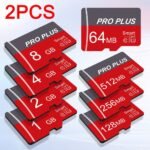 2Pcs Memory Card 8Gb 4Gb 2Gb 1Gb High Speed Flash Micro Sd Card 512Mb 256Mb 128Mb 64Mb A1/C10/U3 Memory Memory Card Tf/Sd Card For Tablet/Camera/Mobile Phone/Laptop/Pc/Car Audio/Game Console/Audio -Store Your Files Securely!