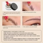2Pcs Wild Eyebrow Brush Square Multifunctional Stereoscopic Painting Hairline Eyebrow Paste Concealer Eyebrow Brush Brow Makeup Brushes Makeup Tool,Drawing Wild Eyebrows And Other Eyebrow Shapes To Create A Sophisticated Makeup Look - Image 8