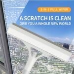 1Pc, 3 In 1 Glass Wiper With Scraper And Sprayer, Window Cleaner, Multifunctional Handheld Shower Window Glass Scraper For Spraying, Washing And Scraping, Squeegee For Window, Tile, Car Windshield, Mirror, Bathroom, Cleaning Supplies, Cleaning Tool - Image 2