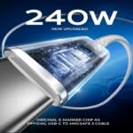 240W Super Fast Charging, Support Pd, High-Speed Data Transmission, Type C To Type C Interface Data Cable, Suitable For, For Iphone 15, For Macbook/Ipad/Xiaomi And Other Devices - Image 8