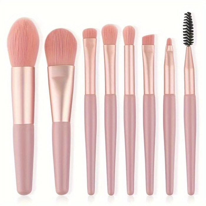 20/34Pcs Makeup Brush Set And 8Pcs Mini Makeup Brush Professional Soft Synthetic Powder Foundation Eyeshadow Makeup Brush Cosmetics Suitable For Beginners - Image 15