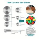 High Speed Steel Cutting Blade 7Pcs Wood Plastic Copper Aluminum Soft Metal Small Saw Blade 3.2Mm Pole Woodworking Accessories - Image 2