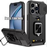 1Pc Heavy-Duty Phone Case Heavy-Duty Shockproof Phone Case With A Metal Stand And Card Slot, Compatible With Iphone 16 Pro Max, 15 Pro Max, 14 Pro Max, And 13 Pro Max. - Image 9