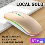 Wowssyo Dual Mode 5.1+2.4G Wireless Gaming Mouse, Usb Rechargeable Mouse, Silent Backlight, Ergonomic, For Laptop - Image 11