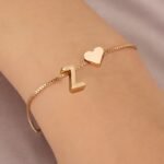 Letter Mini Love Heart Thin Chain Bracelet Simple Minimalist Hand Chain Jewelry Decoration Gift Birthday Gift - Image 46