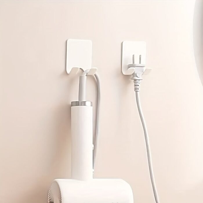 1/2/3Pcs Simple Wall-Mounted Shaver Holder Rack, Durable Plastic, Fashion Bathroom Storage Rack, For Men And Family Gift - Image 8