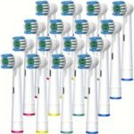 4/8/16Pcs Electric Toothbrush Replacement Heads - Soft Bristle Replacement Brush Heads For Oral B, Ergonomic Design, Gentle On Sensitive Gums, Compatible With Electric Toothbrushes (White, Blue, Red, Green), Oral Hygiene Tools, Sleek Brush Heads, Highquality Brushes - Image 2